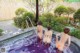 A group of women in bikinis sitting in a hot tub.